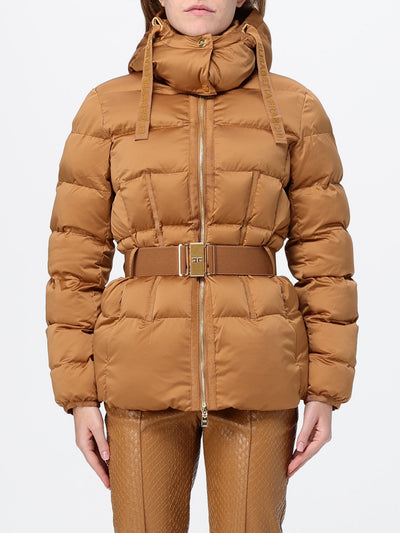 ELISABETTA  FRANCHI-PI92D66E2 AI6-WOMEN'S PADDED JACKET WITH BELT
