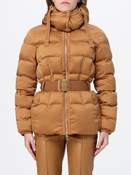 ELISABETTA  FRANCHI-PI92D66E2 AI6-WOMEN'S PADDED JACKET WITH BELT