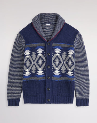 FAY-MMMC1532770YTY 139Y -CARDIGAN JACQUARD DESERT CODE ARCHIVE   