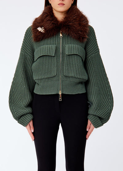 LIU JO COLLECTION-CF6038MA22S 90312-BOMBER MAGLIA ZIP