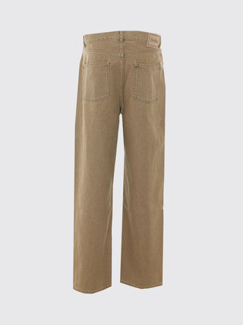 DRòLE DE-LBP199CO307 KK-Washed Khaki Straight Jeans