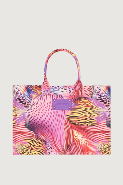 4GIVENESS-126WACBO5944 200-BIG BAG SAINT TROPEZ PINK BUTTERFLY