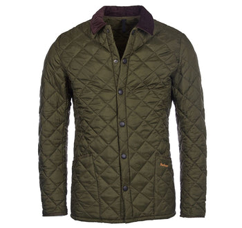 Barbour Heritage Liddesdale Quilted Jacket Men's Green - 9