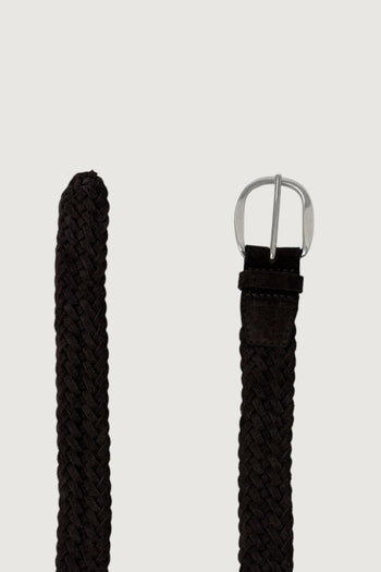 ORCIANI-U08318SUP TMORO -CINTURA INTRECCIATA SUEDE PLOT 3.5CM 