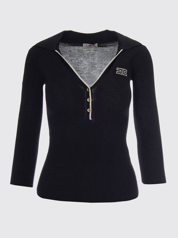 ELISABETTA  FRANCHI-MK17B66E2 685-WOMEN'S KNITTED SWEATER