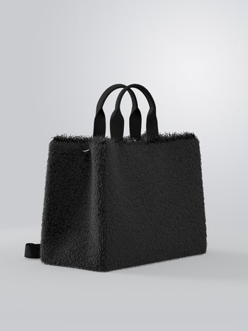 LIUJO ACCESSORI-2F6037E0218 22222-L TOTE FAKE FUR
