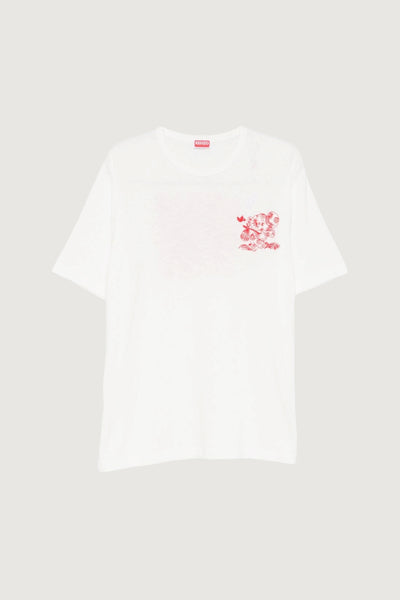 KENZO-FG55TS2164SK 02-GOTS KENZO CARTOON OUTLINED CL