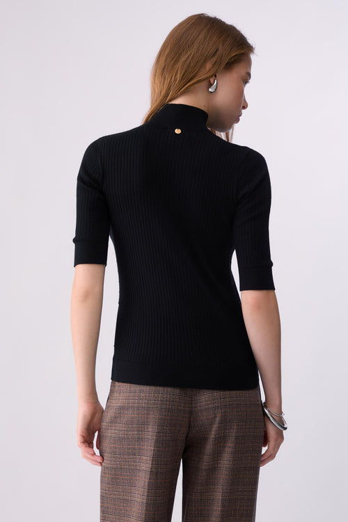 LIU JO WHITE-WF6101MA77Q 22222-MAGLIA M/C COSTINE E STRASS