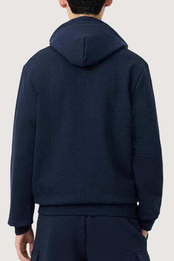 Felpa in tessuto felpato classic fit con zip - 3