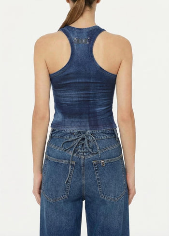 LIU JO BLUE DENIM-UA6505J1624 L9680-T-SHIRT MODA S/M 