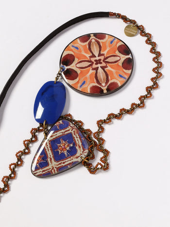 Collana floral resin - 2