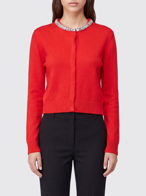 PINKO-107275A3GI R29-COLONIA CARDIGAN BLEND WOOL EM