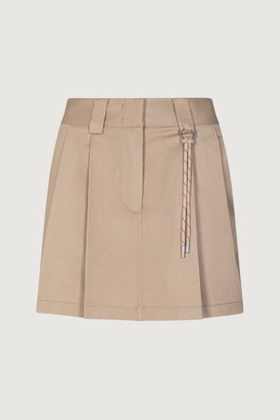 GAELLE-GAABW09726 BE33-GONNA CORTA IN COTONE CON SACCO TASCA A CONTRASTO
