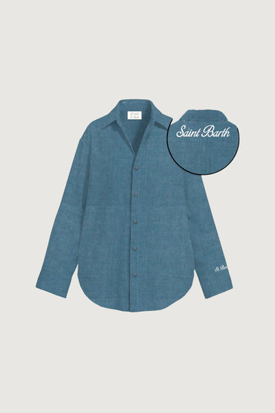 SAINTBARTH MC2-CYS0001 01122L-CRISTAL CHAMBRAY M SB EMB
