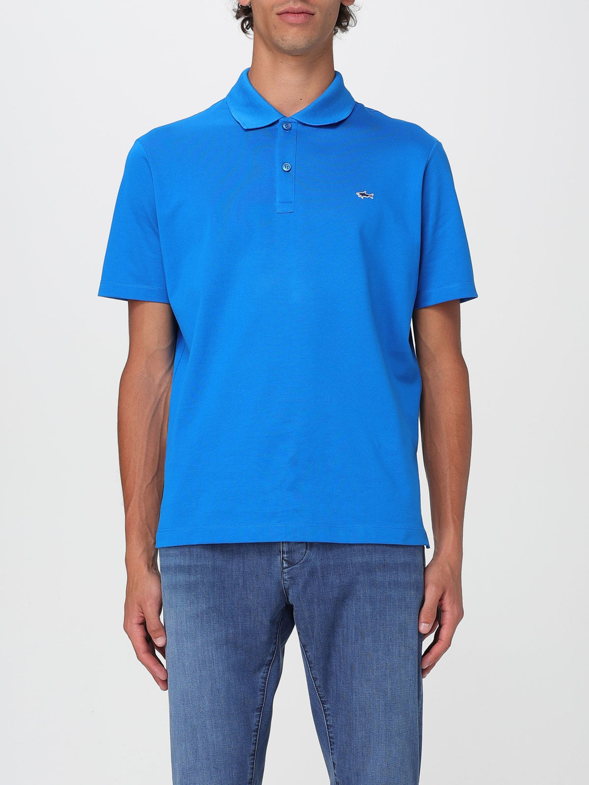 Polo bottoni cotone - M