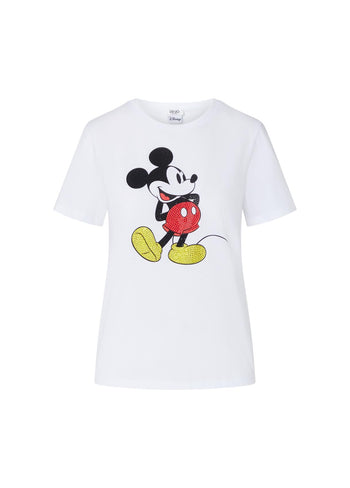 LIU JO WHITE-WF6441JS904 L9548-ECS T-SHIRT SLIM FIT M/C
