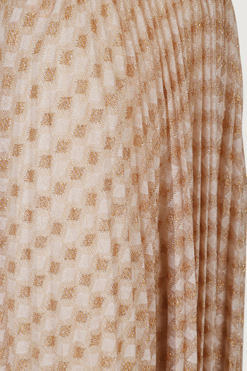 FORTE_FORTE-14596 2077-DIAMOND JERSEY PLISSE SKIRT
