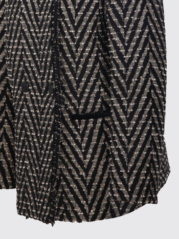 FORTE_FORTE-15015 NERO-over-jacket jaquard chevron