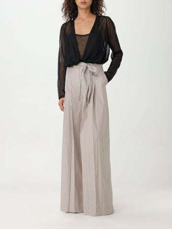 Pantalone popeline rigato - 2