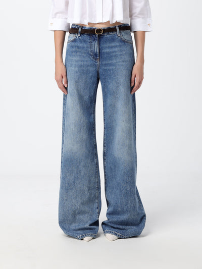 ELISABETTA  FRANCHI-PJ20N66E2 139-WOMEN'S JEANS TROUSERS WITH BELT