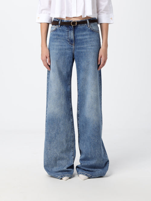 ELISABETTA  FRANCHI-PJ20N66E2 139-WOMEN'S JEANS TROUSERS WITH BELT