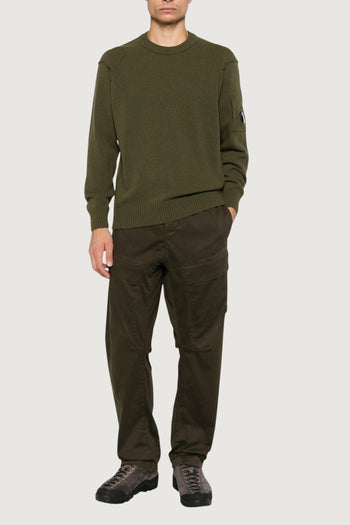 CP COMPANY-21CMKN707A110149A 683-LAMBSWOOL CREWNECK LENS SWEATER 
