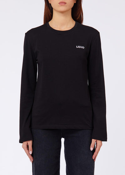 LIU JO WHITE-WF6451J6308 L9479-T-SHIRT REGULAR FIT M/L
