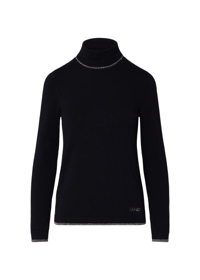 LIU JO WHITE-WF6013MS49I 22222-ECS MAGLIA CHIUSA BASIC FIT