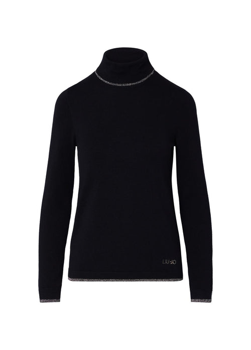 LIU JO WHITE-WF6013MS49I 22222-ECS MAGLIA CHIUSA BASIC FIT