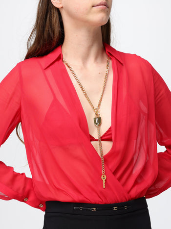 ELISABETTA  FRANCHI-CB00966E2 CG5-WOMEN'S BODY SHIRT