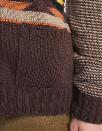 FAY-MMMC1532770YTY 0XD9-CARDIGAN JACQUARD DESERT CODE ARCHIVE   