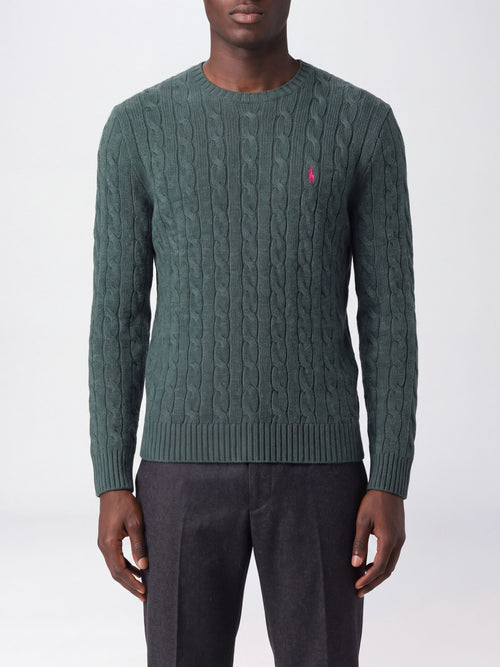 POLO RALPH LAUREN UOMO-710876762 507-Maglia a trecce in lana e cashmere