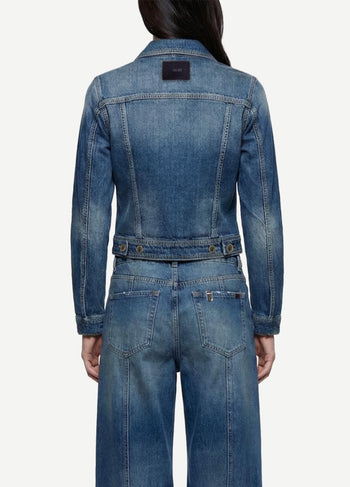 LIU JO BLUE DENIM-UF6501D0396 79156-GIUBBINO ZIP