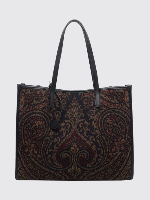 ETRO DONNA-WP1D0065AQ13A S9885-Shopping Lovetrotter L Jacquard Paisley 31x34x1