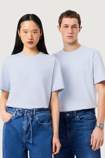 T-shirt in jersey con marchio goffrato - 3