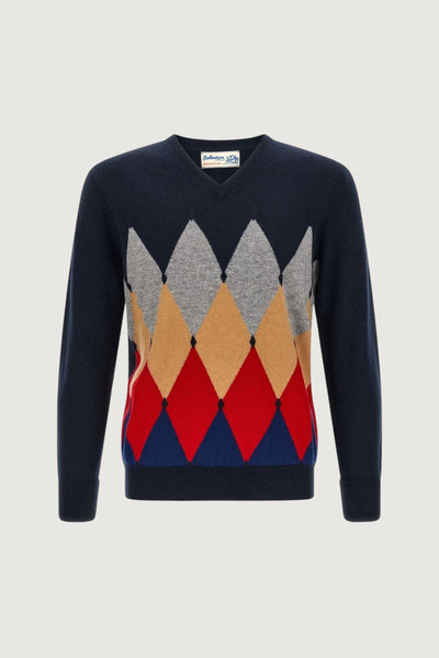 BALLANTYNE-B2P00112KA8 93562-V NECK PULLOVER