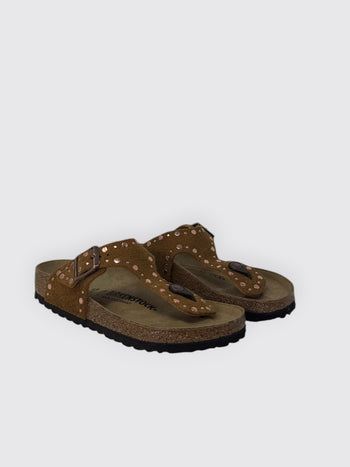 BIRKENSTOCK-1031649 MINK -GIZEH RIVET 
