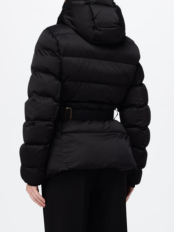 ELISABETTA  FRANCHI-PI92D66E2 110-WOMEN'S PADDED JACKET WITH BELT