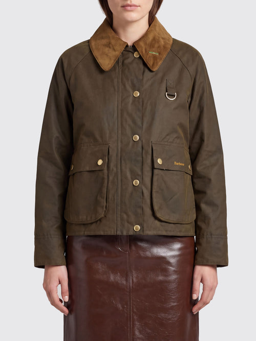 BARBOUR-LWX1595 SN91-MODERN SPEY WAX JACKET 