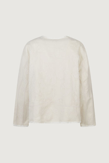 FORTE_FORTE-14520 0047-IRIS VELVET WOOL TWEED BLOUSON 