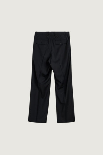 SUNFLOWER -4209 999-Wide pleated trouser in a tropical wool