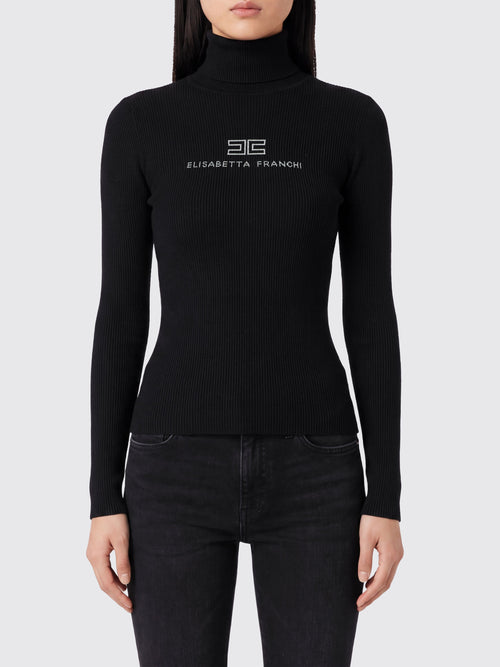 ELISABETTA  FRANCHI-MK18B66E2 685-WOMEN'S KNITTED SWEATER