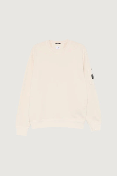 CP COMPANY-20CMSS036A110044R 114-COTTON DIAGONAL FLEECE CREWNECK LENS SWEATSHIRT