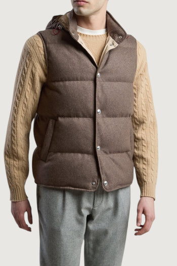ELEVENTY-N75GILH04TES0N168 05-GILET CAPPUCCIO STACCABILE 
