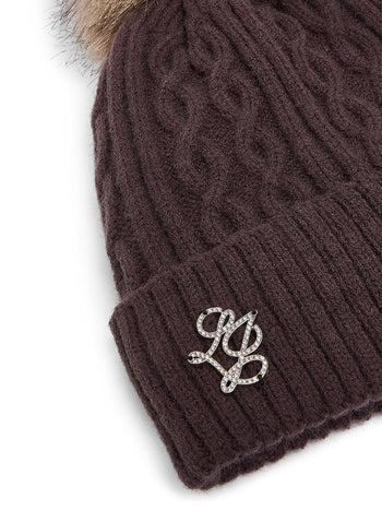 LIUJO ACCESSORI-2F6008MA33S 00533-BEANIE TRECCE PONPON