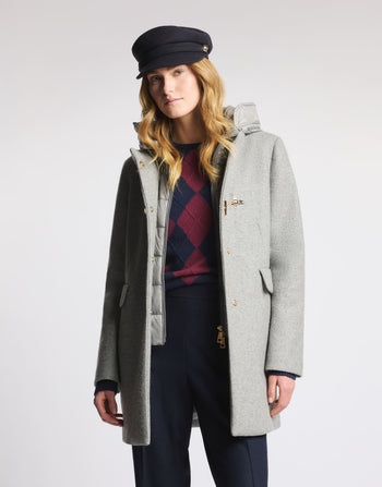 FAY-NAW59533430YNC B202-TOGGLE COAT DB FRONT NYLON