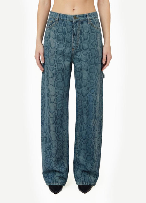 LIU JO BLUE DENIM-UF6519D0397 79154-PANTALONE WORK