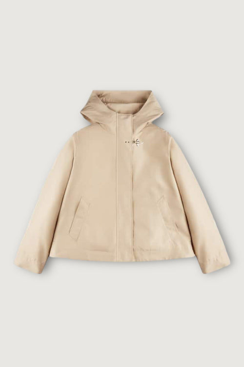 Parka corto con cappuccio