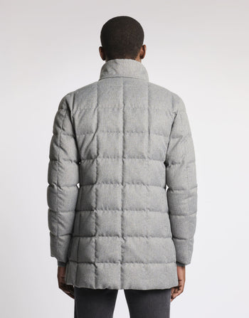 FAY-NAM37530530ZIK B203-Piumino double front in saia tecnica mélange