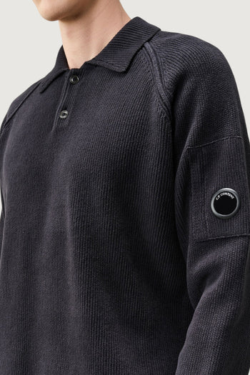 CP COMPANY-21CMKN196A005558G 888-CHENILLE COTTON CREWNECK LENS SWEATER 